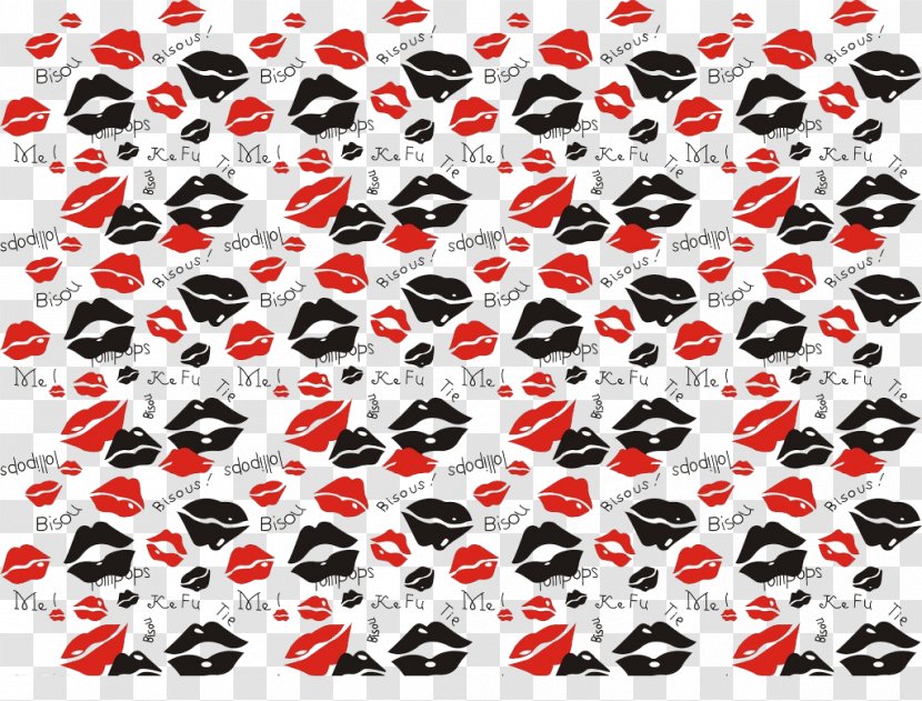Lip Red - Textile - Lipstick Transparent PNG