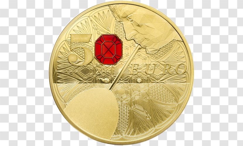 Monnaie De Paris Gold Coin Money - Medal - 50 Euro Transparent PNG