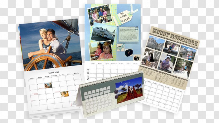 Calendar Scrapbooking Paper Printing - Publishing - Fashion Watercolor Desk Transparent PNG