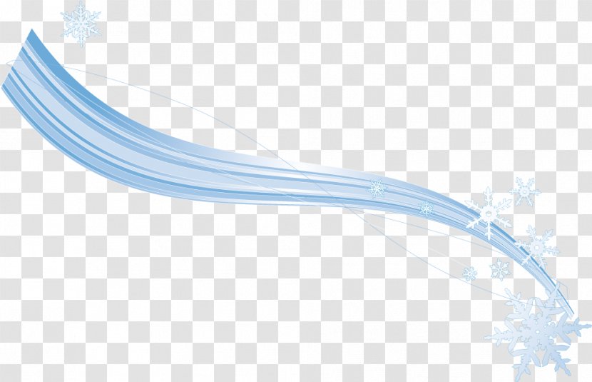 Blue Line Euclidean Vector Snowflake - Plot Transparent PNG