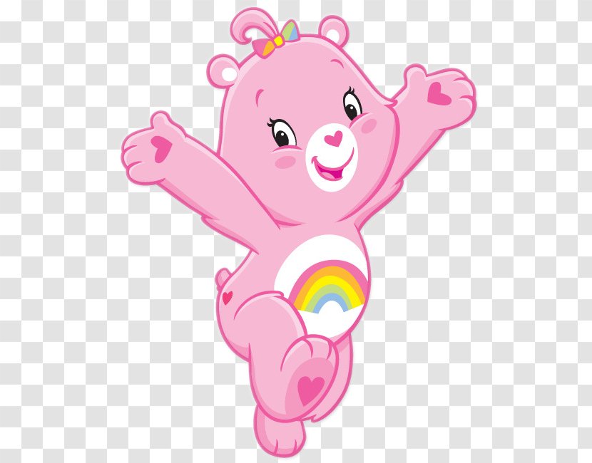 Cheer Bear Grams Care Bears Wish - Silhouette - Pink Cartoon