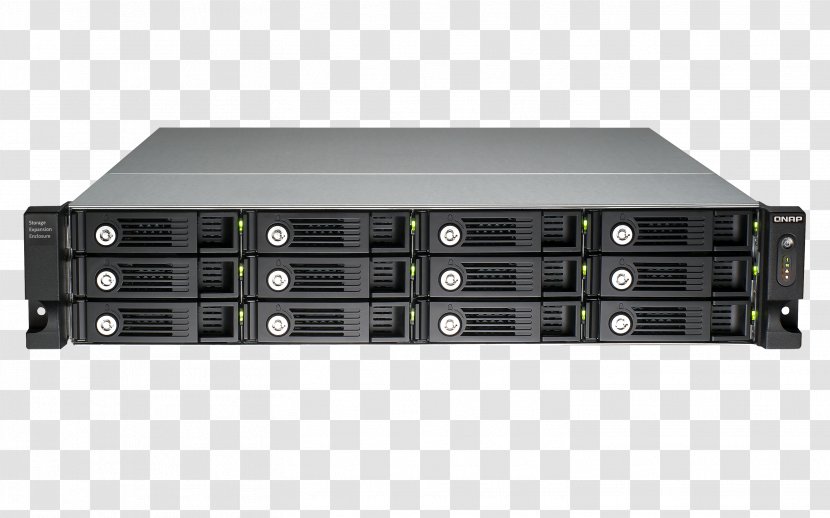 QNAP TVS-1271U-RP Network Storage Systems Systems, Inc. Bay NAS Intel Core I7 - Data Device - Server Rack Transparent PNG