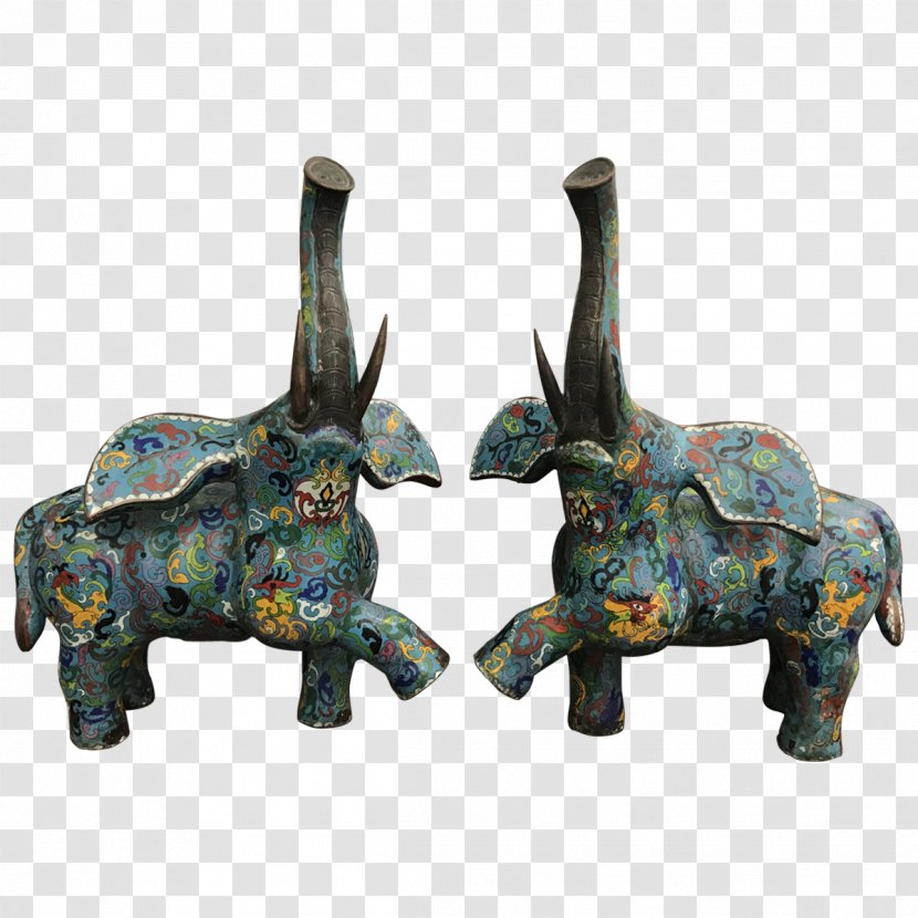 Indian Elephant Bronze Elephantidae - Chinese Antique Transparent PNG