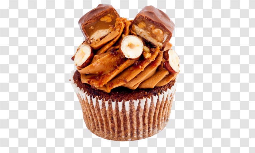 Praline Cupcake Torte Muffin Caramel - Frozen Dessert - Chocolate Transparent PNG