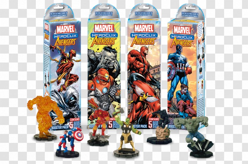 Marvel Heroclix Avengers Booster Action & Toy Figures Comics The - Film - Dishonored Figure Transparent PNG
