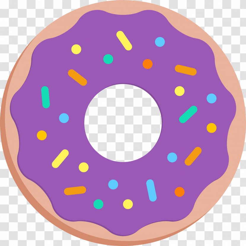 Dunkin' Donuts Bakery Clip Art - Glaze - Magenta Transparent PNG