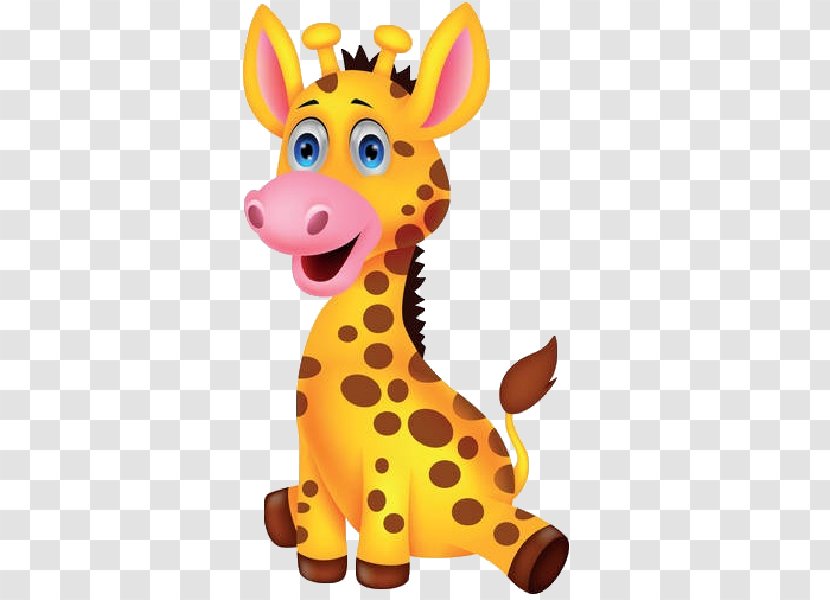 Giraffe Cartoon Royalty-free Clip Art - Terrestrial Animal Transparent PNG