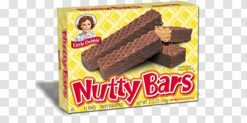 Nutty Bars Chocolate Brownie Snack Cake McKee Foods Wafer - Packaging Transparent PNG