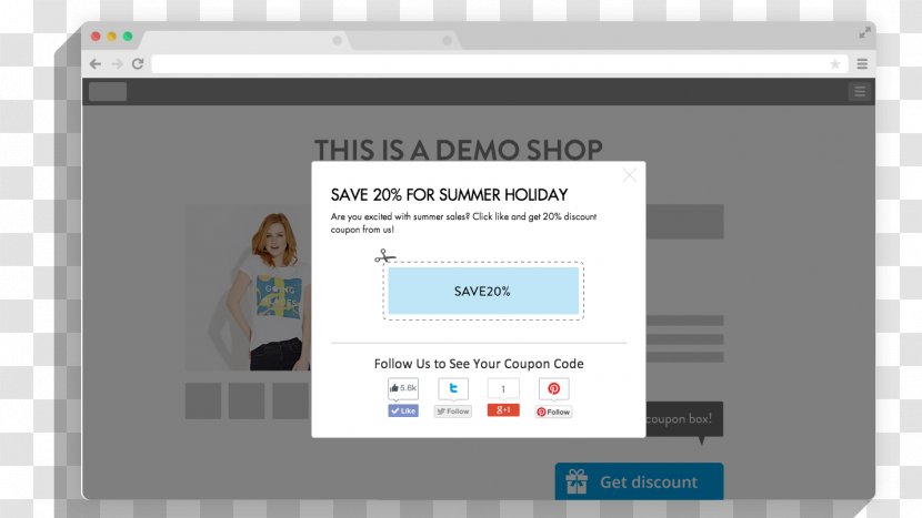 Internet Coupon Discounts And Allowances Product Pop-up Ad - Multimedia - Discount Box Transparent PNG