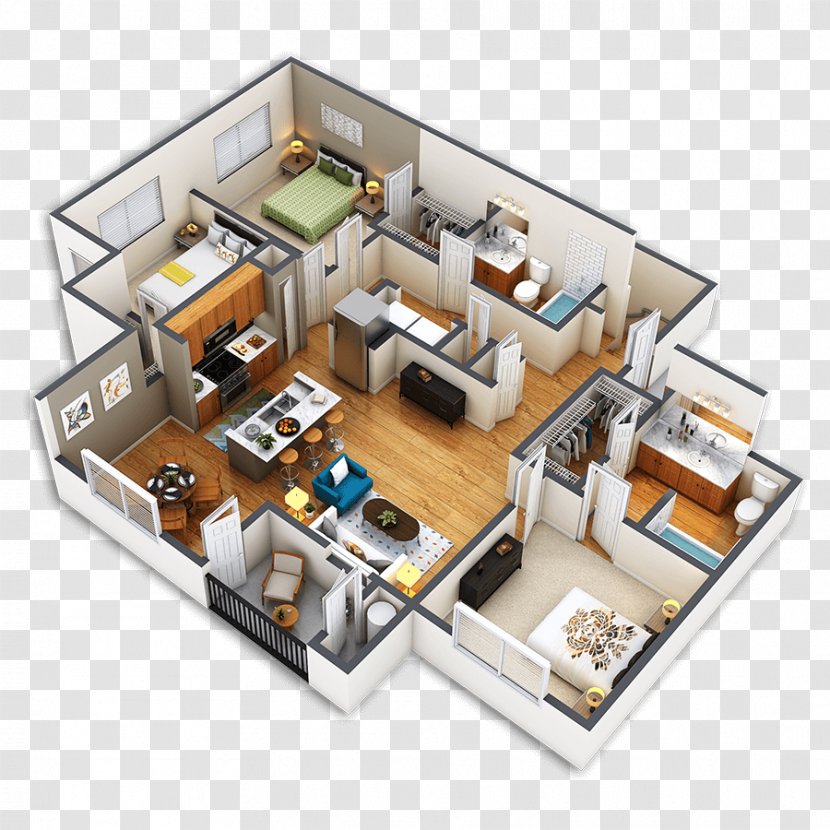 Parkway Terraces Premier Apartment Residences Floor Plan House - Home Transparent PNG