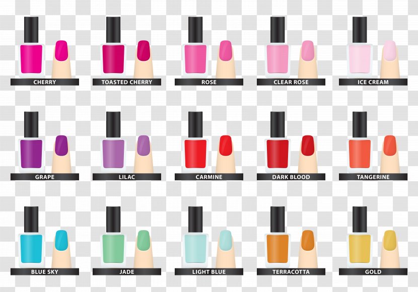 Nail Polish Cosmetics Art Make-up - Lipstick Transparent PNG