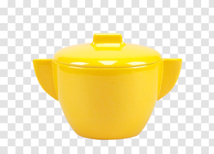 Tableware Sugar Bowl Teapot Lid Ceramic - Yellow Maize Transparent PNG