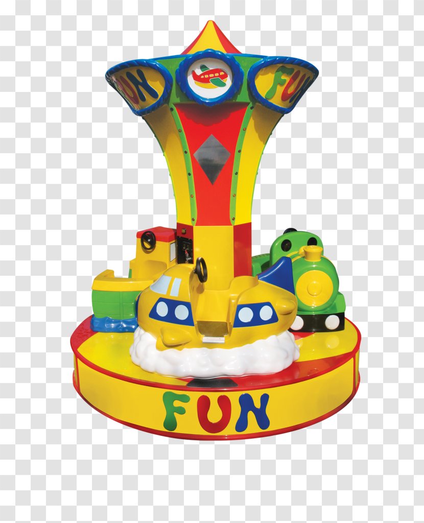 Jolly Roger Amusement Park Toy Carousel Kiddie Ride - Block Transparent PNG