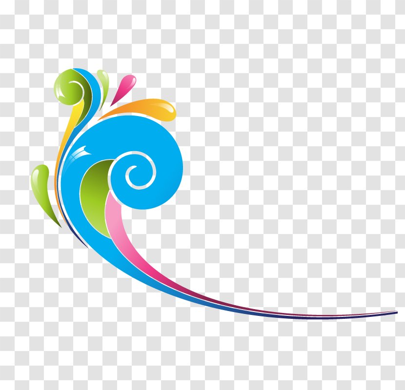 Euclidean Vector - Curve - Color Decorative Swirls Transparent PNG