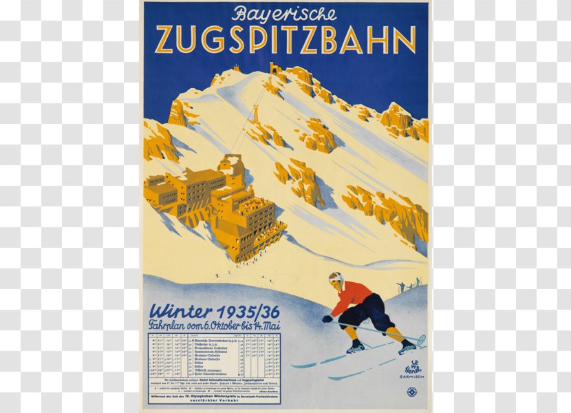Bavarian Zugspitze Railway Poster Plakat Naukowy GAP3 - Posters Light Material Transparent PNG