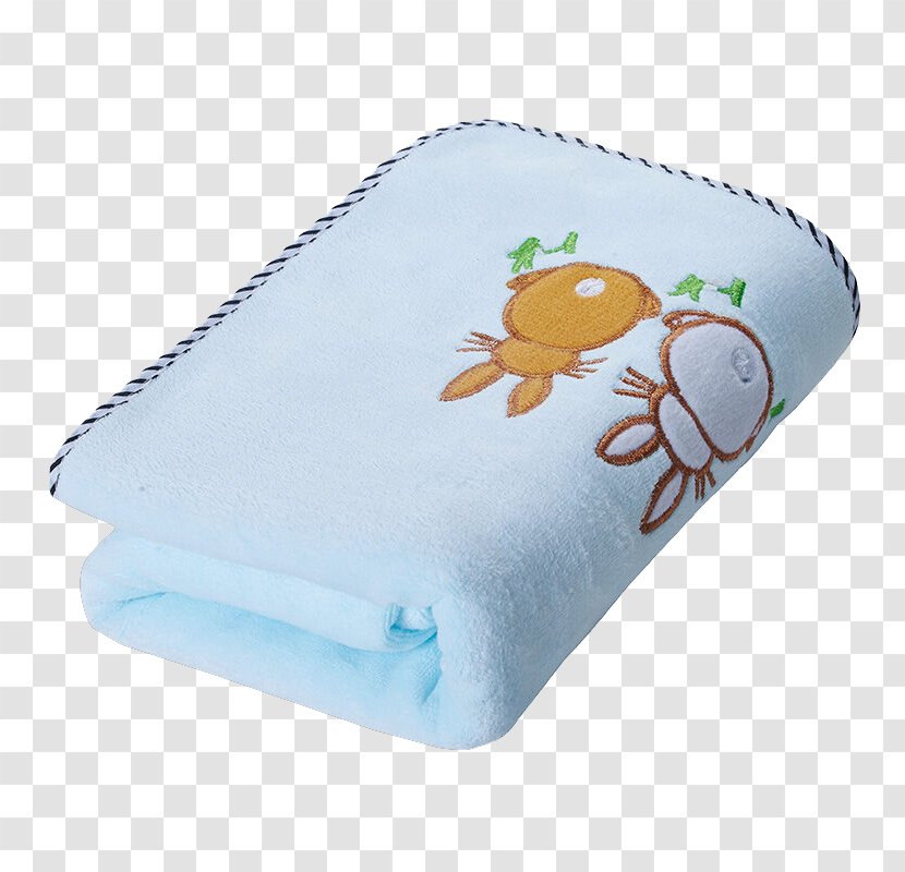 Towel Textile Blue - Child Was Transparent PNG