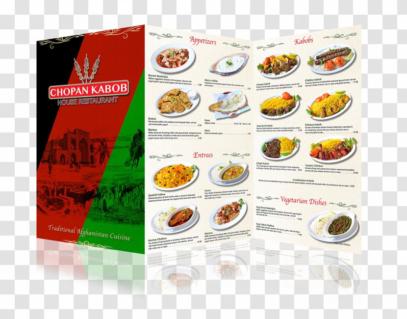 Guzman Designs - Restaurant - Menu & Graphic Specialist Afghan Cuisine Mexican CuisineFolding Layout Transparent PNG