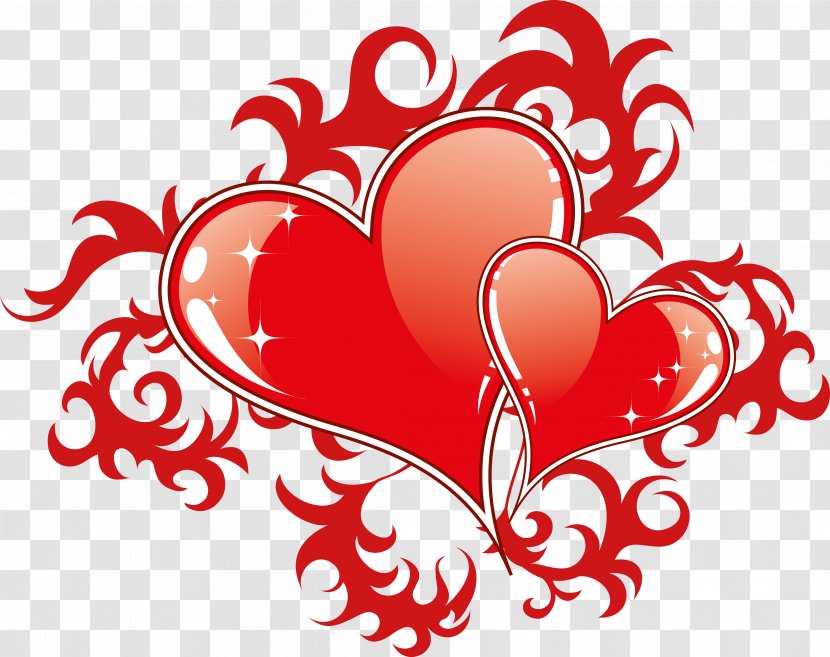 Heart Love Royalty-free - Flower - Valentine's Day Transparent PNG