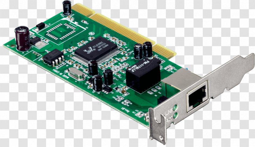 Network Cards & Adapters Gigabit Ethernet Conventional PCI - Cables - Interface Controller Transparent PNG