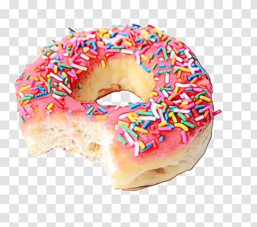 Donuts Food Bagel Pancake Sprinkles - Glaze - Gelatin Dessert Transparent PNG