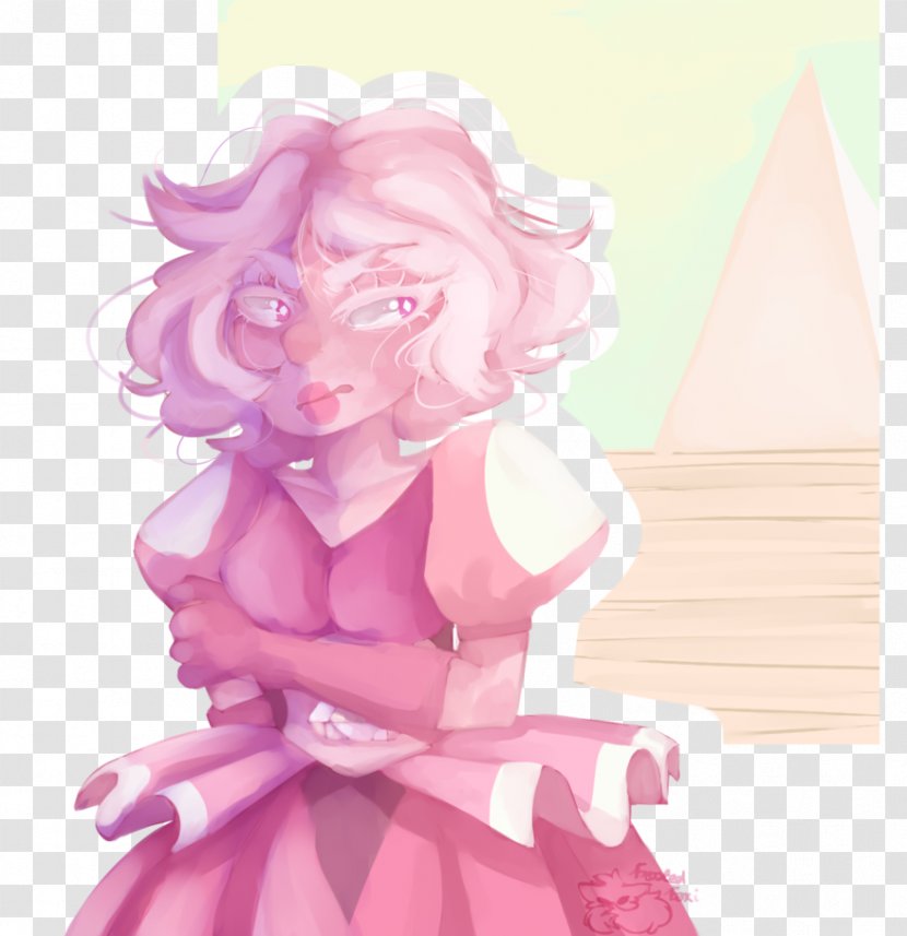 Fairy Cartoon Pink M Figurine - Flower - Diamond Transparent PNG