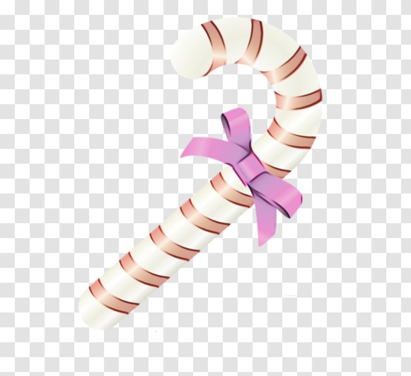 Candy Cane - Watercolor - Event Christmas Transparent PNG