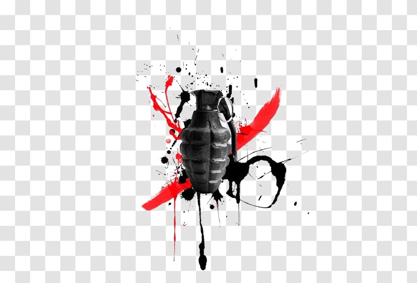 T-shirt Tattoo Realistic Trash Polka - Membrane Winged Insect - Grenade Free Buckle Elements Transparent PNG
