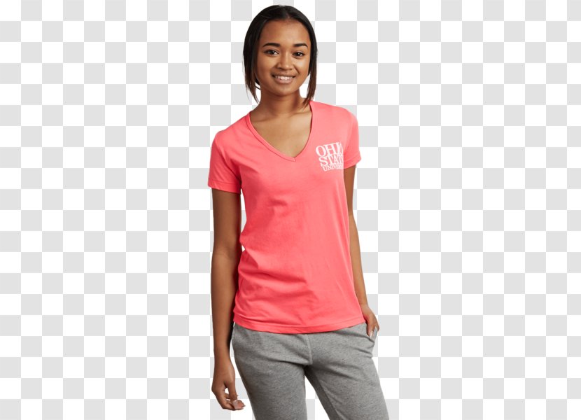 T-shirt Shoulder Sleeve Pink M - Tshirt Transparent PNG