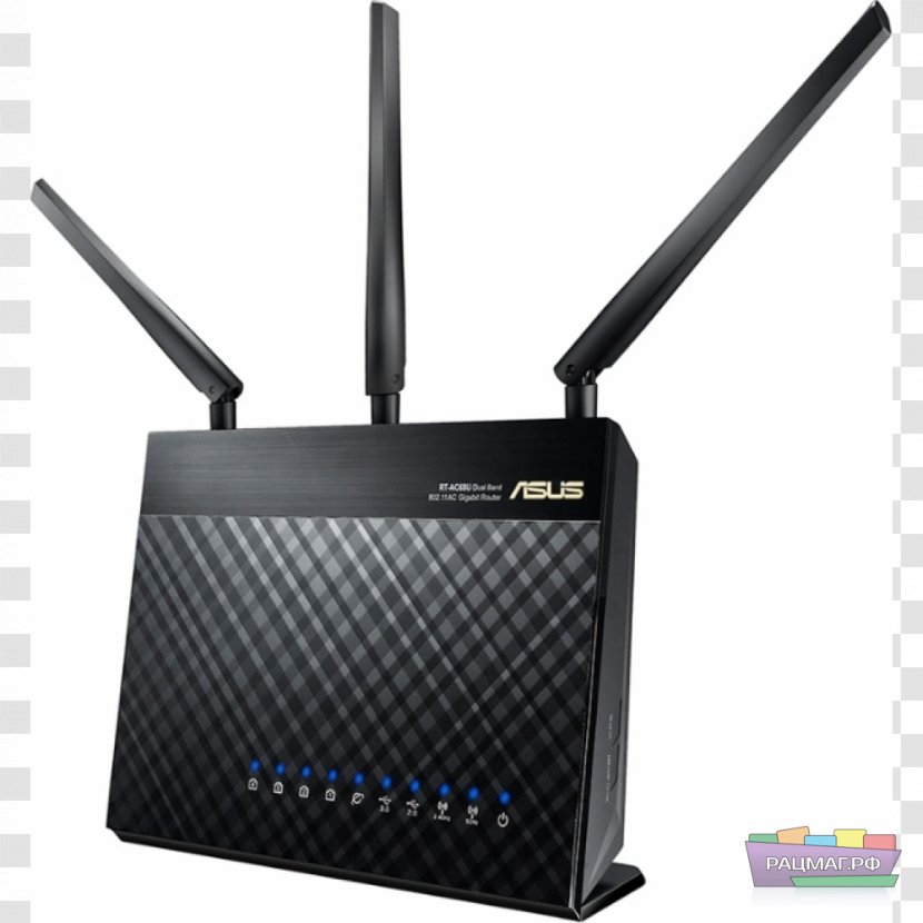 ASUS RT-AC68U Wireless Router Gigabit Ethernet - Technology - Tp Link Transparent PNG