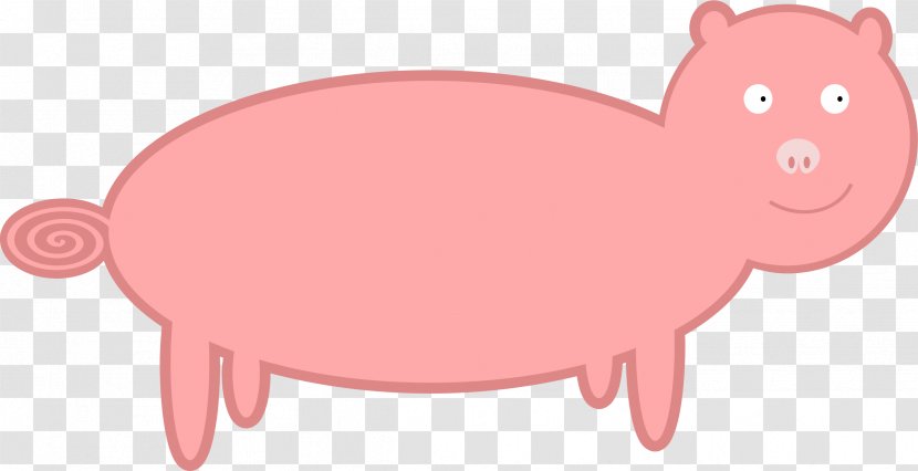 Miniature Pig Pink Piggy Bank Clip Art - Pork Transparent PNG