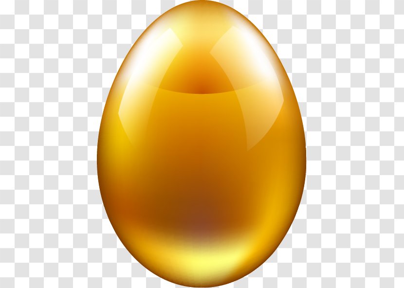 Yellow Sphere Egg - Orange - Vector Resurrection Golden Eggs Transparent PNG