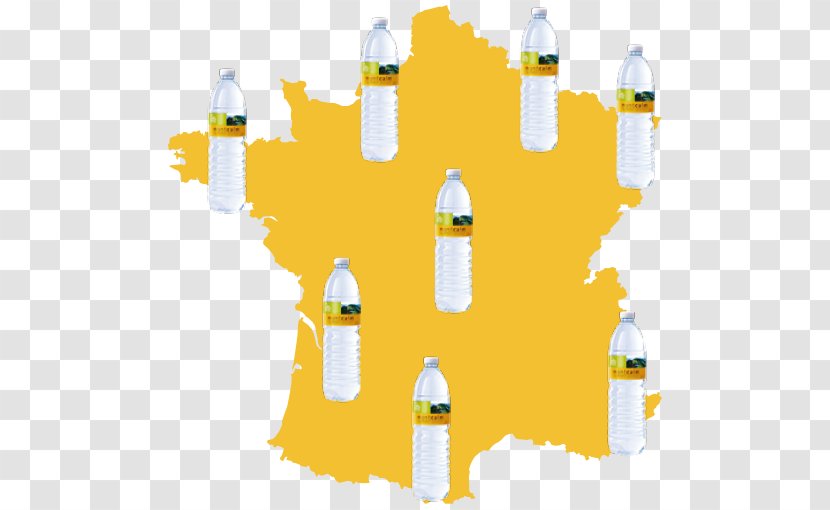 France Vector Map - Yellow Transparent PNG