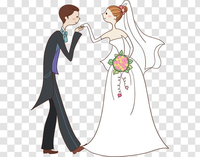 Marriage Wedding - Silhouette - Bride And Groom Transparent PNG