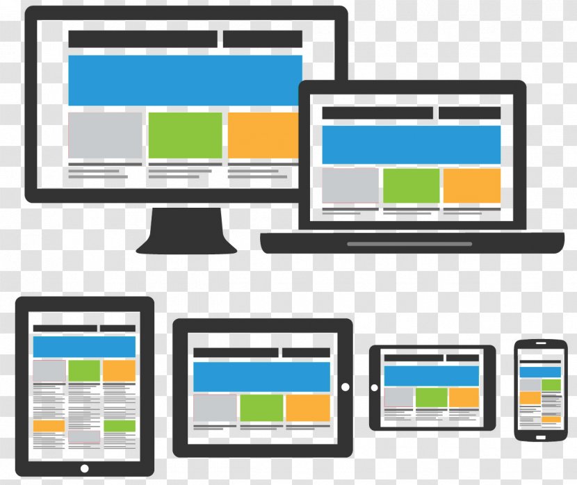 Responsive Web Design Development Page - Flat Transparent PNG