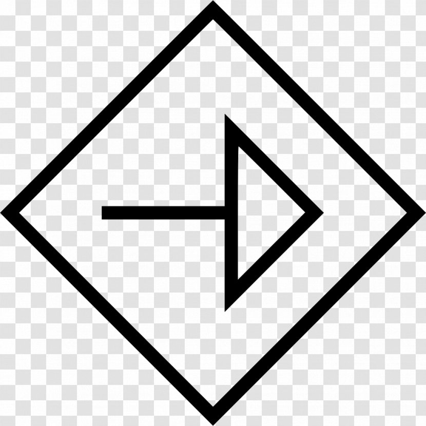 Clip Art - Symbol - Arrow Pointer Square Triangle Transparent PNG