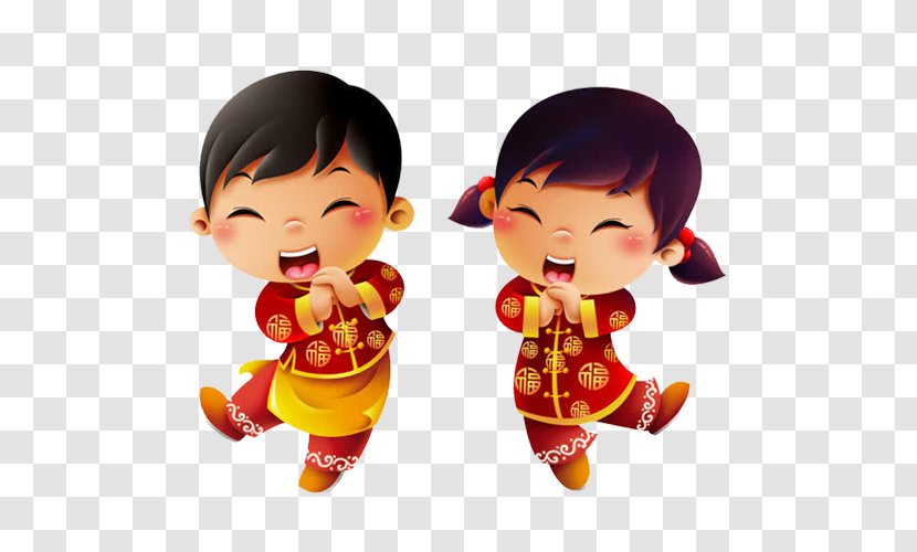 Hong Kong Chinese New Year Lion Dance Year's Day Lunar - Children Transparent PNG
