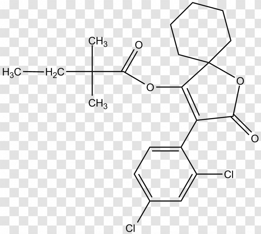 Spirodiclofen Portuguese Wikipedia Acaricide - Drawing - Fen Transparent PNG