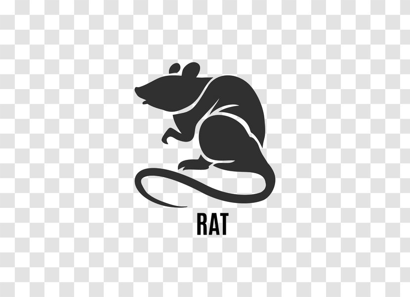 Chinese Astrology Rat Zodiac Horoscope - Black And White Transparent PNG