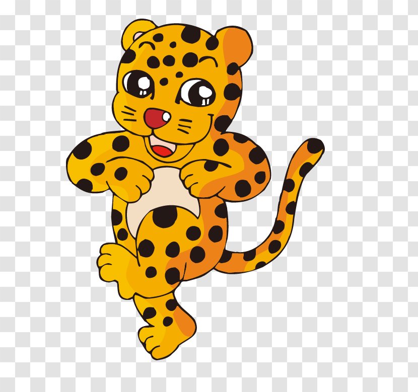 Leopard Cat Vector Graphics Jaguar Cartoon - Big Cats - Leopards Transparent PNG