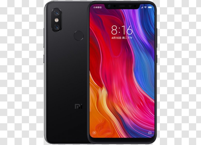 Xiaomi Mi 8 4G Qualcomm Snapdragon Smartphone - Lte Transparent PNG