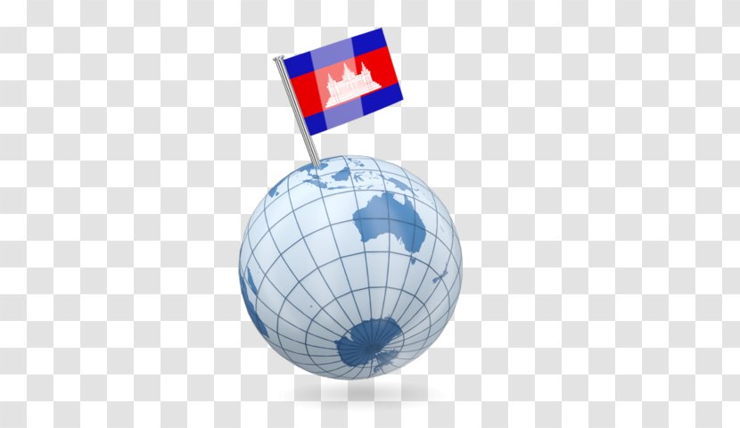 Flag Of Cambodia Map Globe Transparent PNG