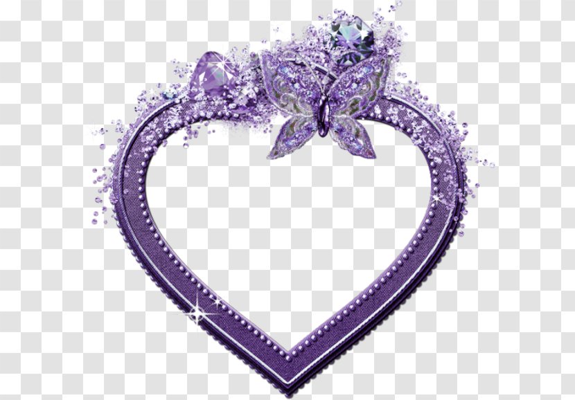 Heart Love Valentine's Day - Lilac - Jewellery Transparent PNG