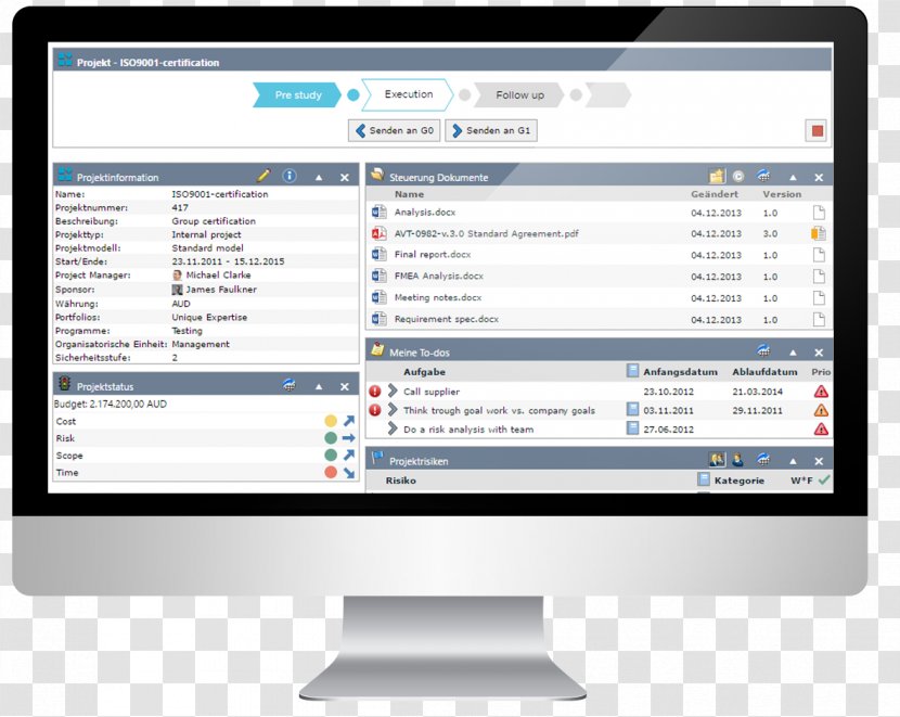 Organization Business Management Qlik Computer Program - Display Device - Project Portfolio Transparent PNG