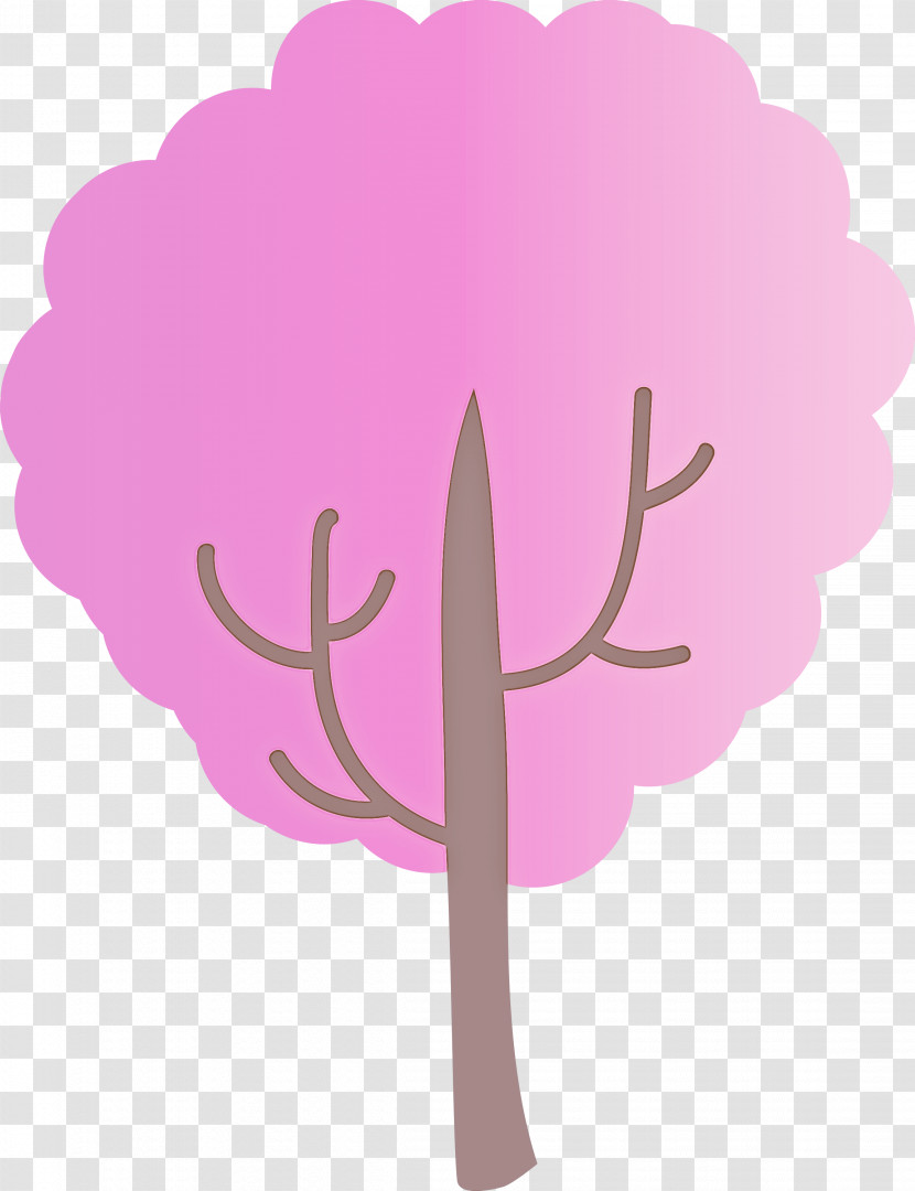 Pink Tree Plant Flower Magenta Transparent PNG