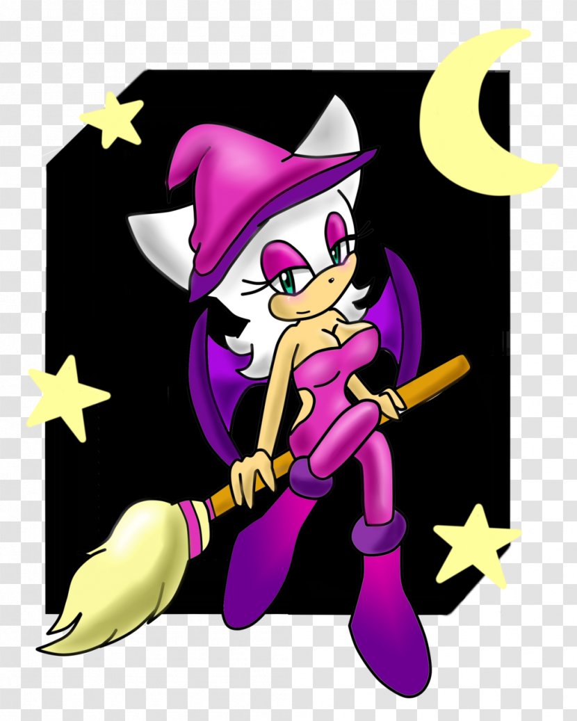 Vertebrate Character Fiction Clip Art - Purple - Rouge The Bat Transparent PNG