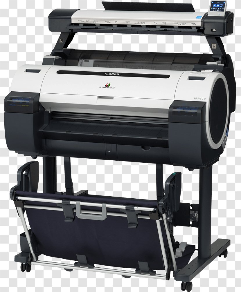 Canon IMAGEPROGRAF IPF670 MFP Wide-format Printer Inkjet Printing - Pdf File Format Specification Transparent PNG
