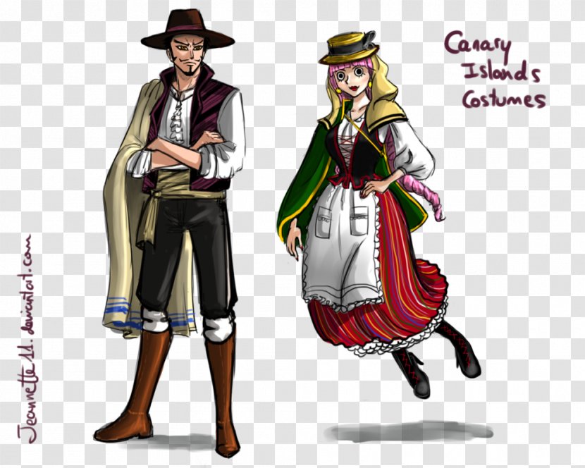 Canary Islands Folk Costume Design Dress Clothing - Spain Transparent PNG