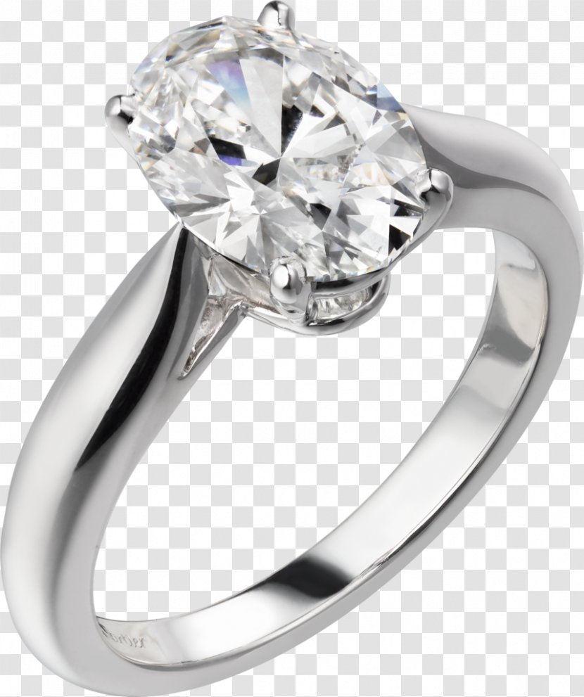 Engagement Ring Diamond Cartier Jewellery - Body Jewelry Transparent PNG