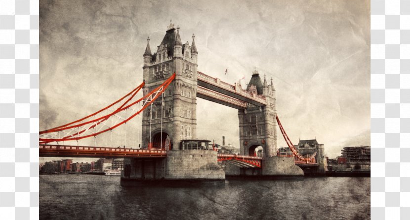 London Bridge Tower Of Big Ben River Thames Transparent PNG