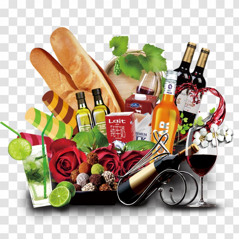 Wine Liqueur Gift Basket Food - Alcohol - And Transparent PNG